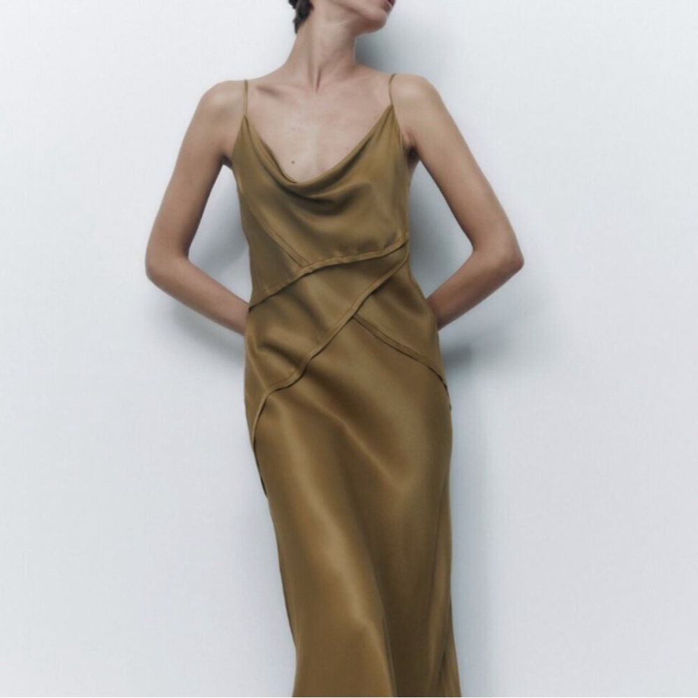 Zara Gold Maxi Dress